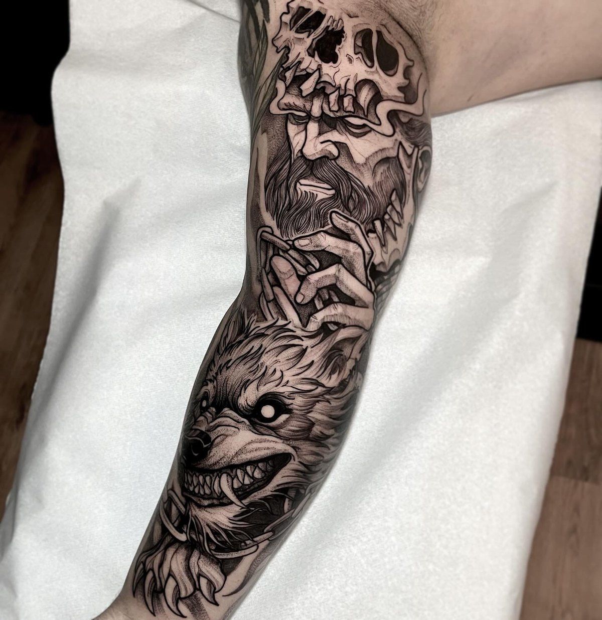 Crânio & lobo